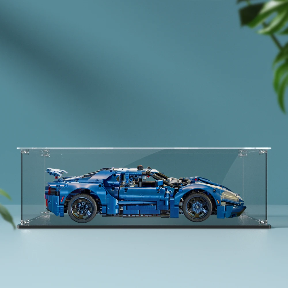 Acrylic display box for lego 42154 display case for Ford GT building block dustproof clear model car storage box 45X22x14cm