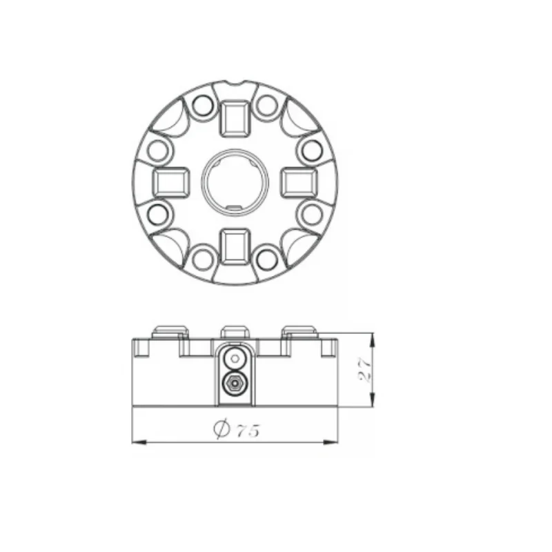Mandrino manuale D75mm Vite di bloccaggio 3M0033 Portautensili per mandrino 3R EWORA/3R Strumento di bloccaggio per elettroerosione