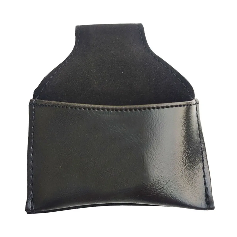 Black Leather Pouch Storage Bag Billiard Enthusiasts Leather Pouch Storage Bag Note PU Leather Made Of Leather