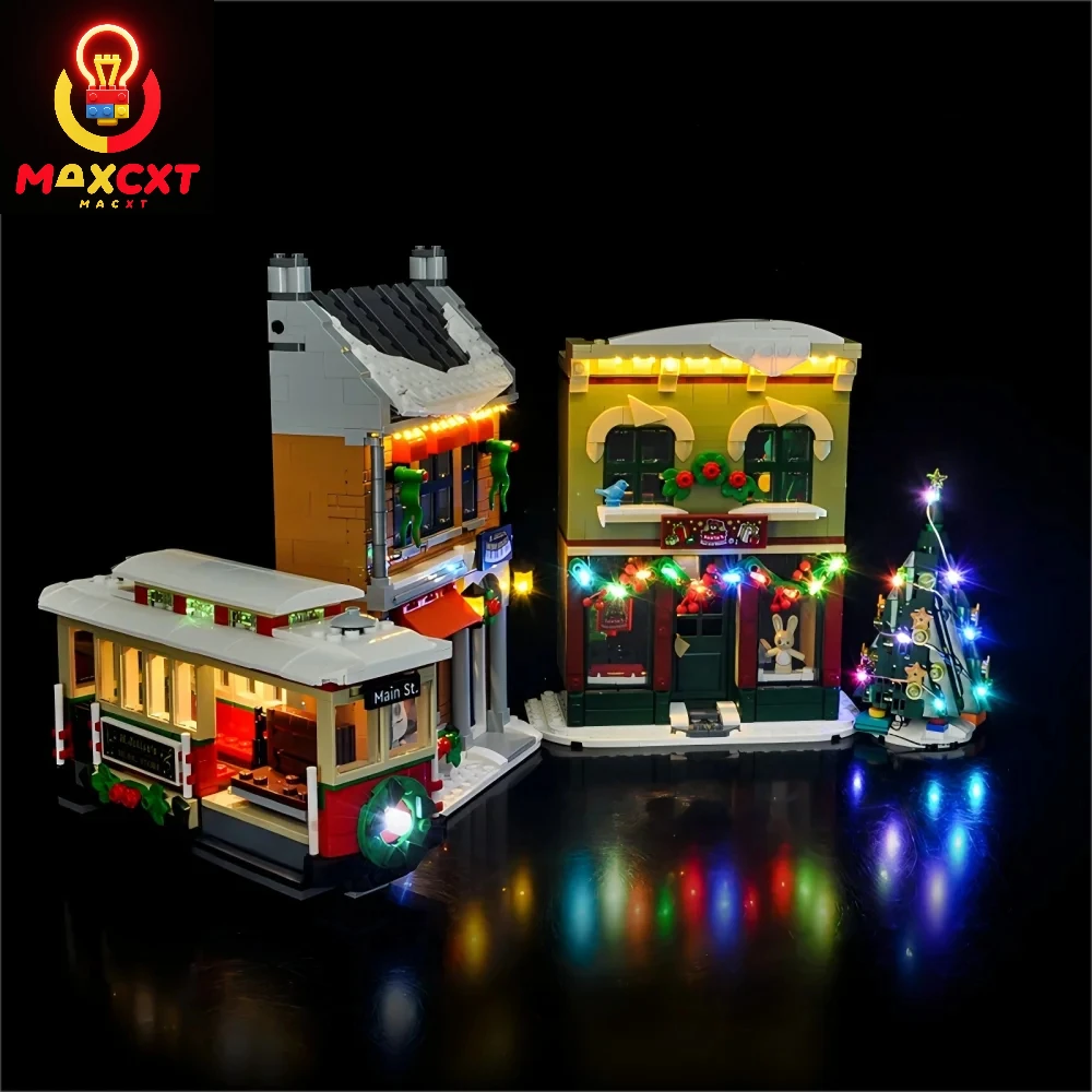 MAXCXT Luce a LED per LEGO 10308 Holiday Main Street Modello natalizio Lampada decorativa fai da te (regalo di Natale)