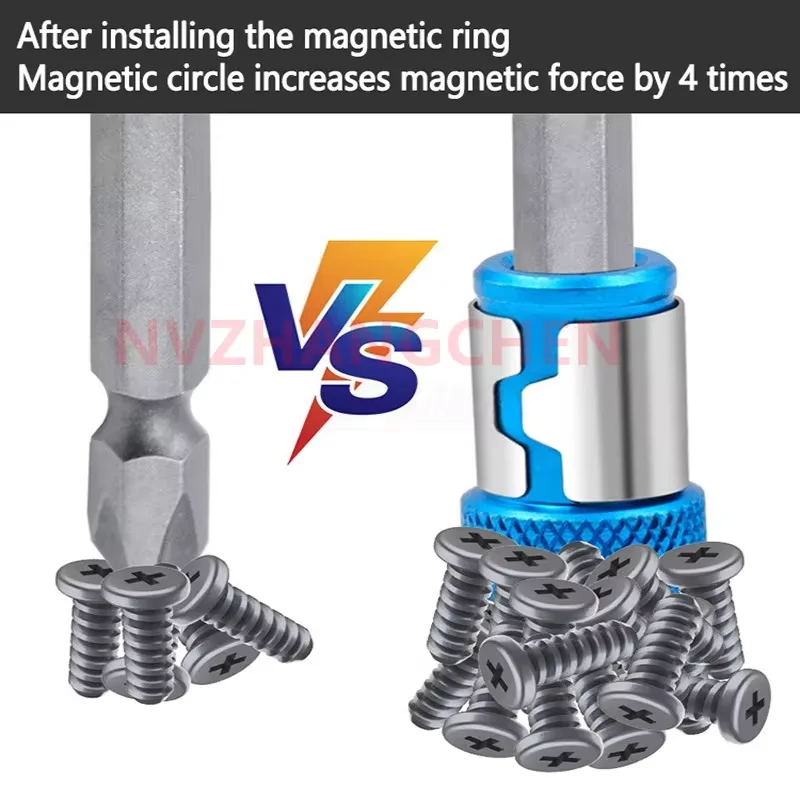 1PC Magnetic Ring Alloy Screwdriver Bits Holder Electric Anti-Corrosion Strong Magnetizer Phillips drill bit Magnetic Universal