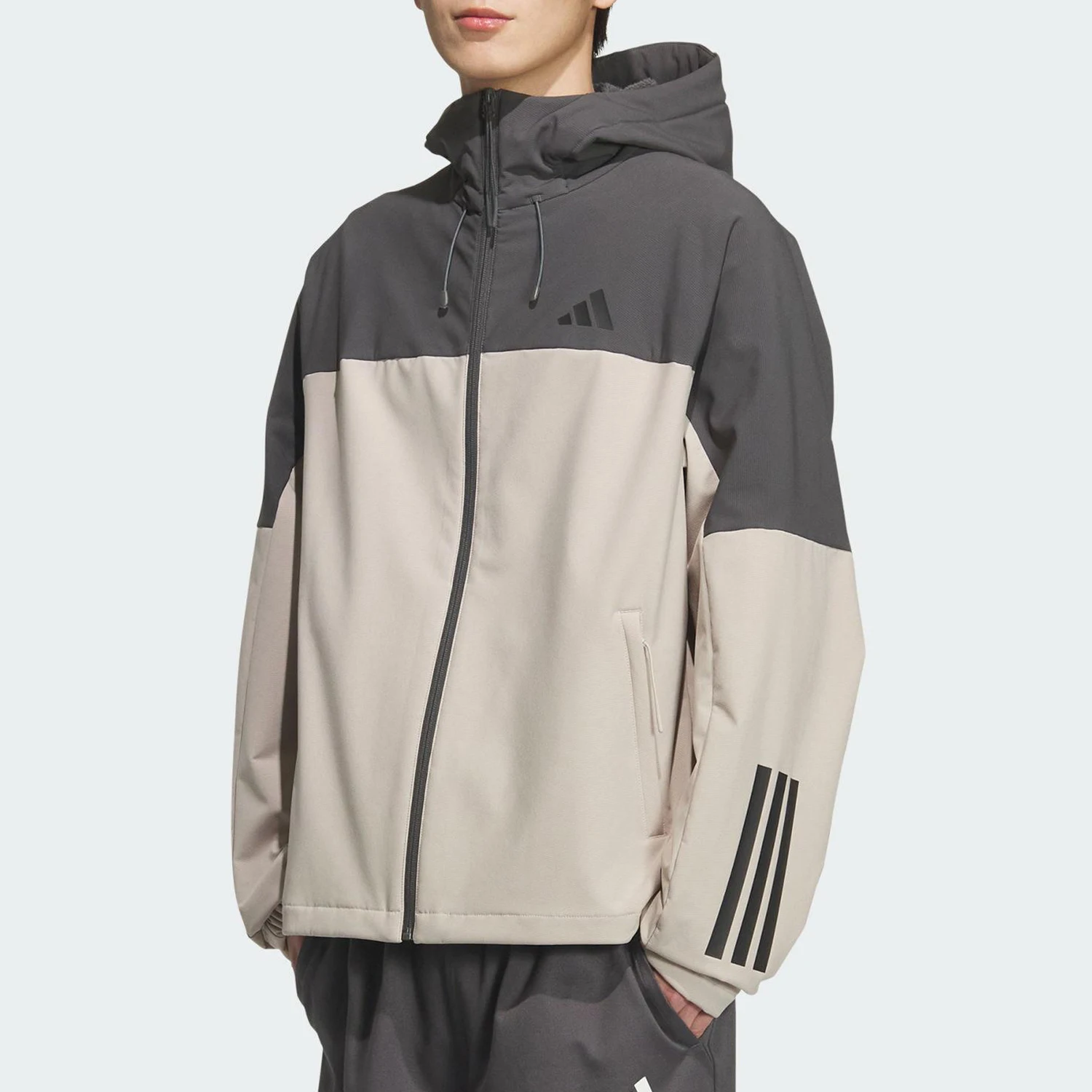 Adidas genuine V SFT SHELL JK2 men's and women's spliced loose jacket KF5231