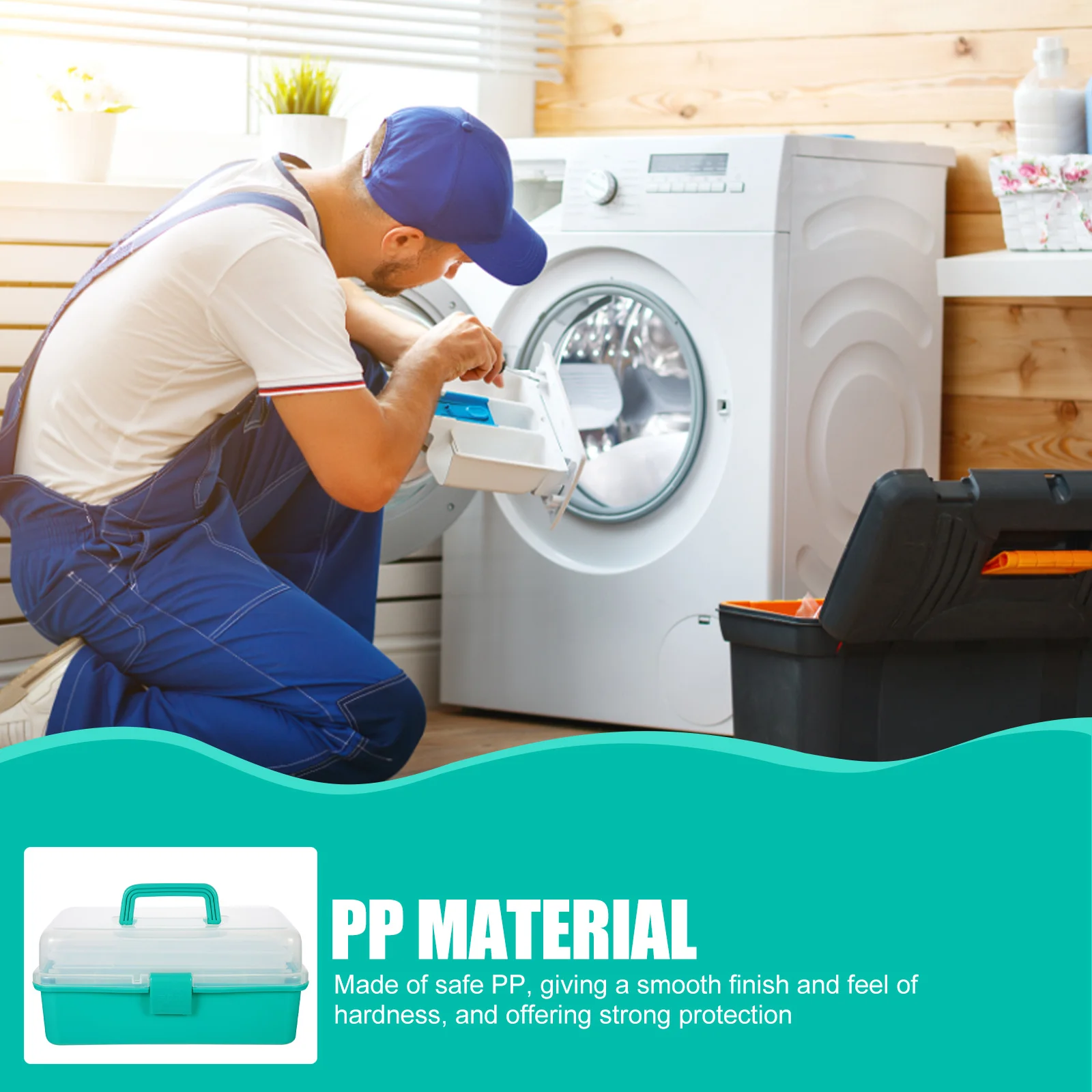 

Multi-Function Tool Storage Case Durable Wear-Resistant Organizer Portable for Auto Repair Household Use Foldable Convenient