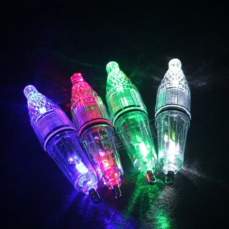 Outdoor Waterproof Fishing Lights Lure Fish Underwater Lights Pond Outdoor Camping Night Fishing Accessories Submersible Lights