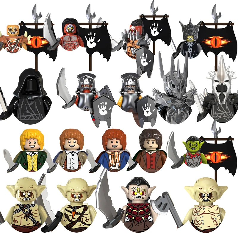 Lord of the Rings Sauron Elrond 5001-5050 Toys Gifts For Bricks Mini Action Figures Building Blocks Minifigures For Gifts Adults view 2