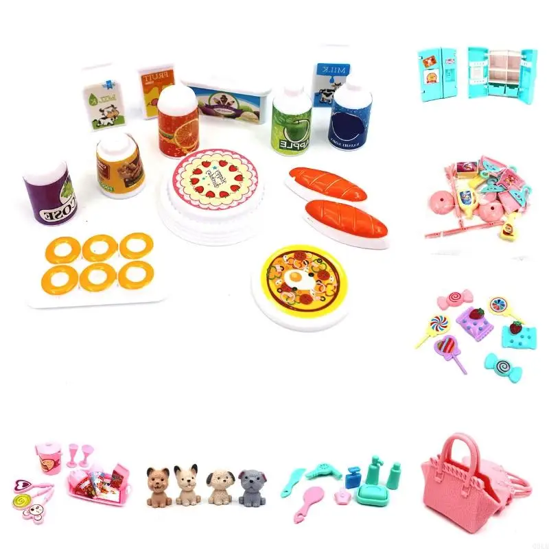 

Q0KB Детские сказочные садовые мини -предметы мебель мебель с тонкой набор игрушек. Столовые игры 1/12