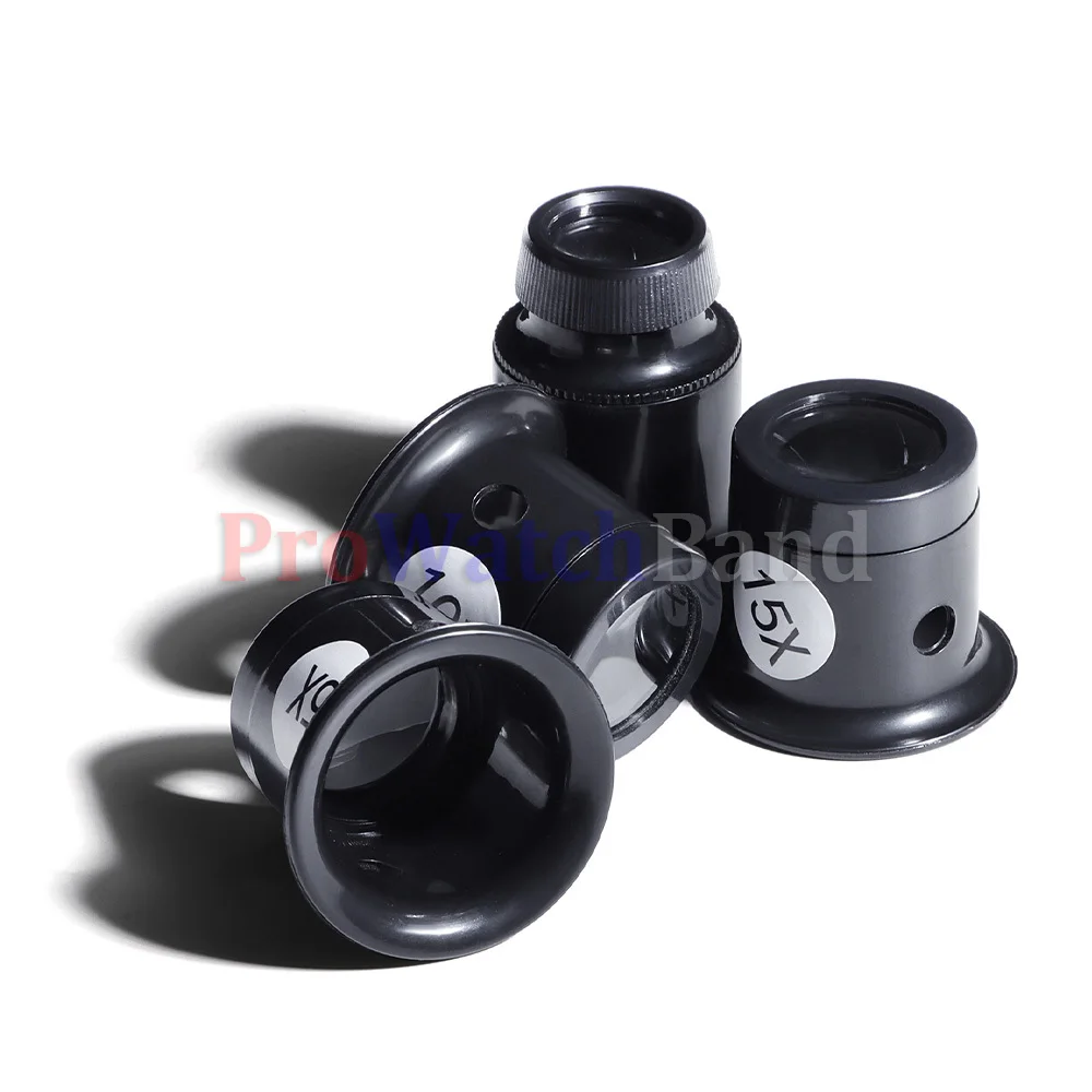 Clip-on Eye Loupe Loop Magnifiers 3X 5X 10X 15X 20X Eyepiece Shield Watch Repair Tool Kit Magnifiying Glass Watchmaker Accessory