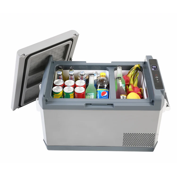 DC 12V Car Fridge Portable Fridge Refrigerator 30 Quart, Portable MINI Freezer Travel Refrigerator For Car