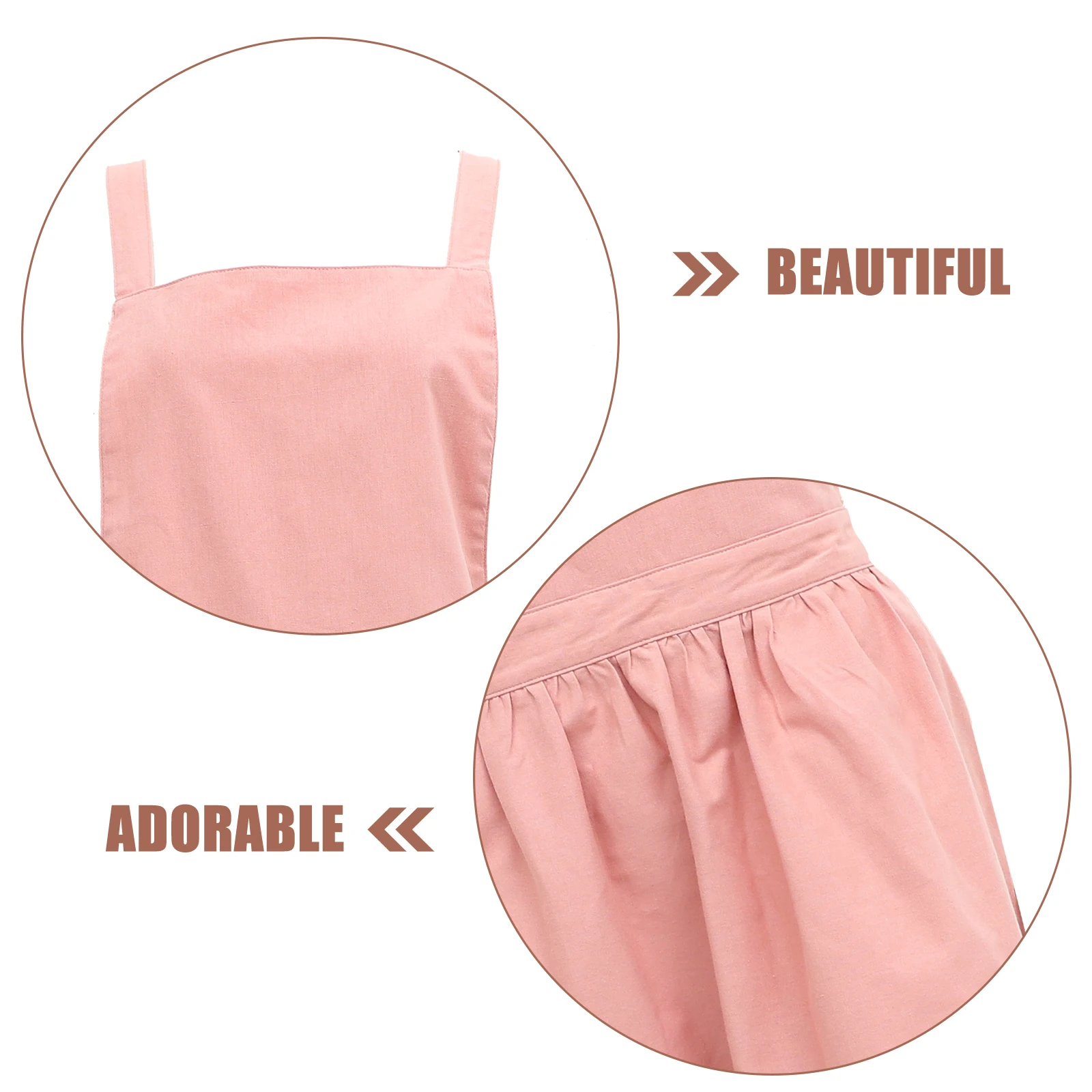 

1pc Waterproof Linen Women Kitchen Cooking Bbq Reusable With Pocket Cross Back Apron For Camping Baking Chef Supply Household