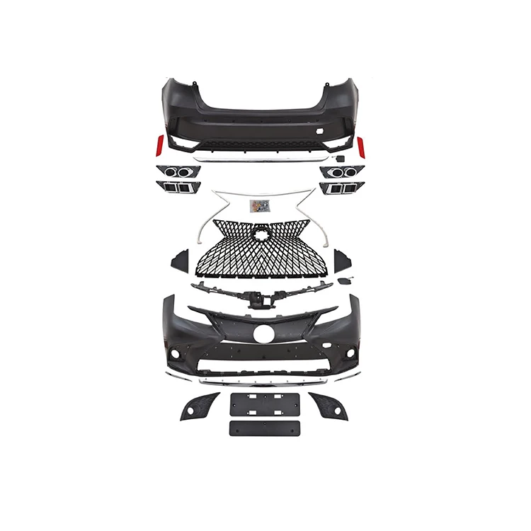

PP Material Body Kit with Front Rear Bumper Grille Side Skirt Spoiler Sports Picture / 1sets