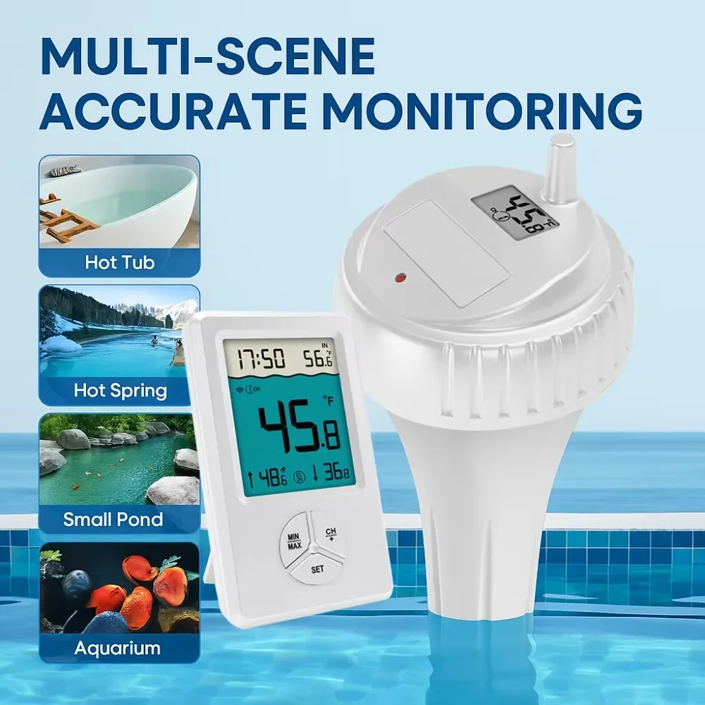 7 in 1 Smart Wireless Waterproof pH Chlorine Salinity EC ORP TDS Thermometer Swimming Pool Water Tester