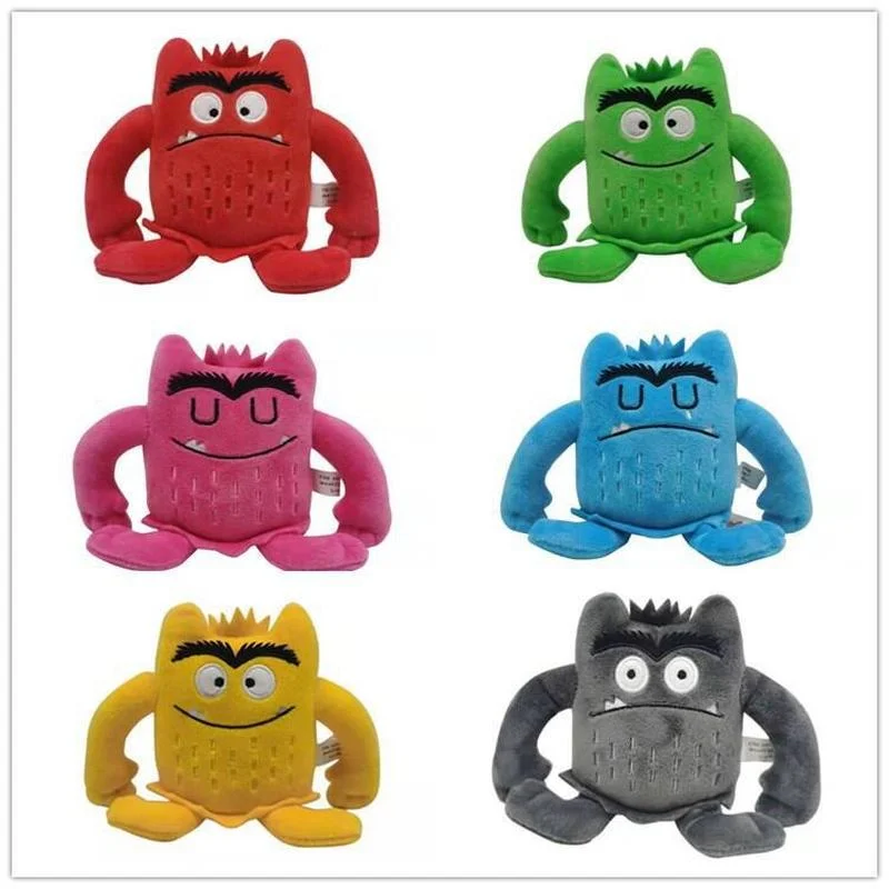 Kolor Monster Emotion pluszowe zabawki Baby Appease Emotion Plushie śliczne wypchane lalki dziecko boże narodzenie urodziny prezent śliczne zabawki