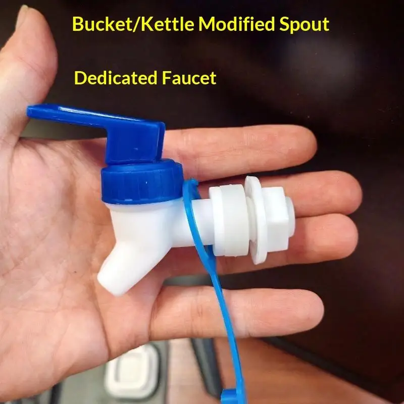 Plastic Water Tap Spigot Bucket Water Outlet Faucet Switch Leak Proof Easy Install For Water Tank Modification