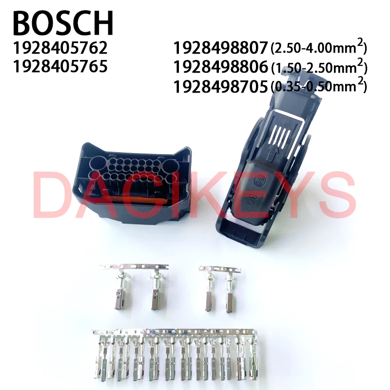 1/10SET 1928405762 1928405765 26Pin BOSCH PCB ECU computer board plug connector Plug Socket Harness