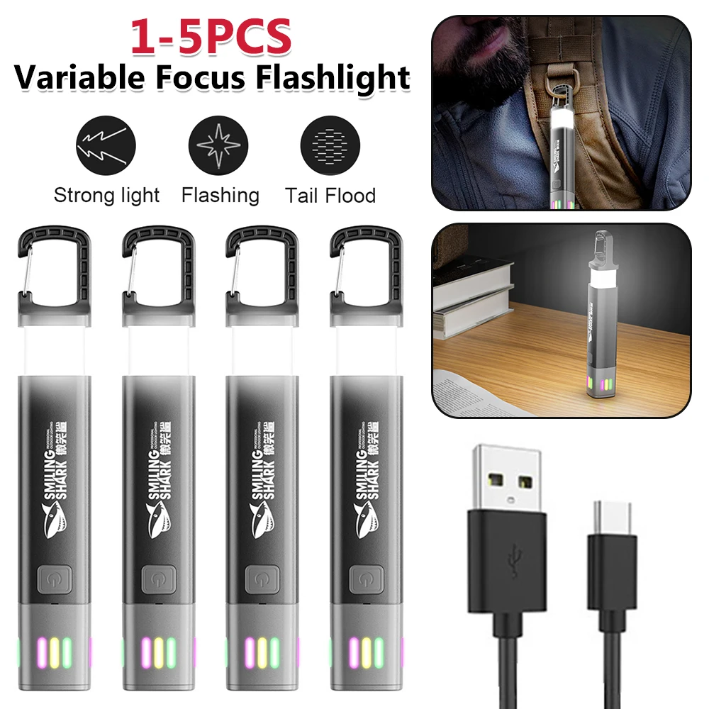 

XPE+COB LED High Brightness Flashlight with Floodlight Side Lights Outdoor Flashlight Lamp Zoomable Flashlight for Power Outages