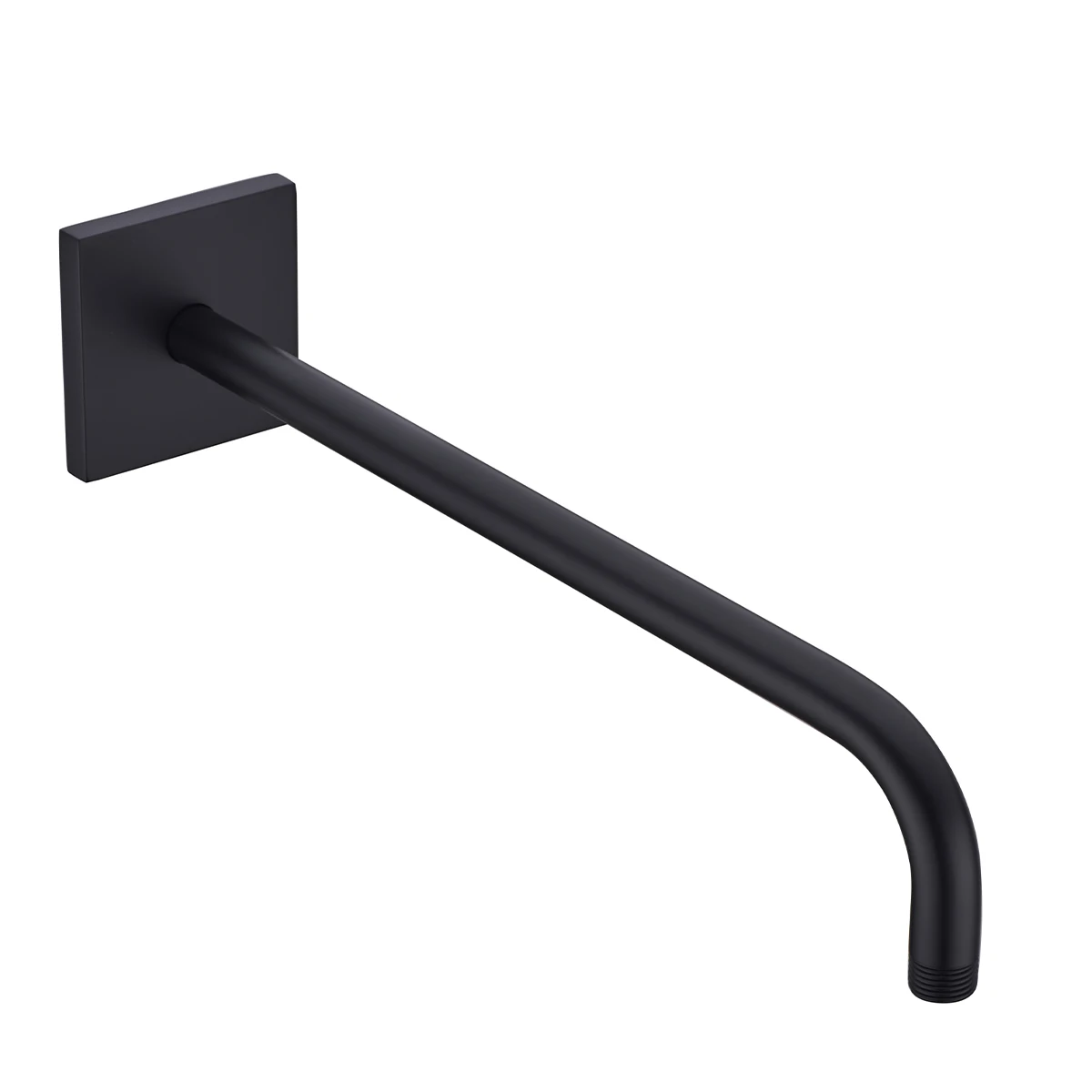 16 inch wall mounted shower arm with flange, stainless steel material, bathroom and home accessories