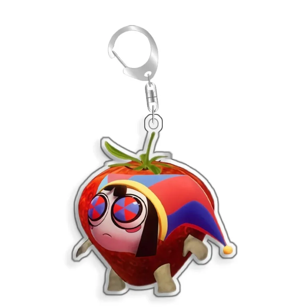 For TADC Jax Pomni Ragatha Gangle Acrylic Selfmade Cute Cartoon Anime Keychain Pendant Toy Gifts 5cm image 6