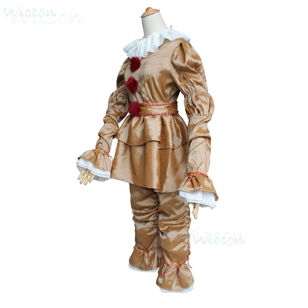 Costume de Cosplay détectée ywise pour Adultes et Enfants, Perruque de Stephen Clown Trempée, Effrayant, Halloween, ixd'Horreur, Carnaval, MasTim ade, Robe, Pantalon, Tenue