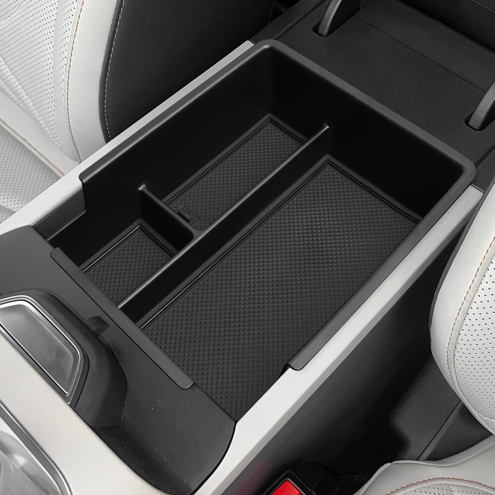 Smabee Linkslenker für Geely EX5 EM-i 2025 2026 (Nicht für EV geeignet) Mittelarmlehnen-Aufbewahrungsbox ABS-Ablage Organizer Zubehör zur Ordnung – Detail 2