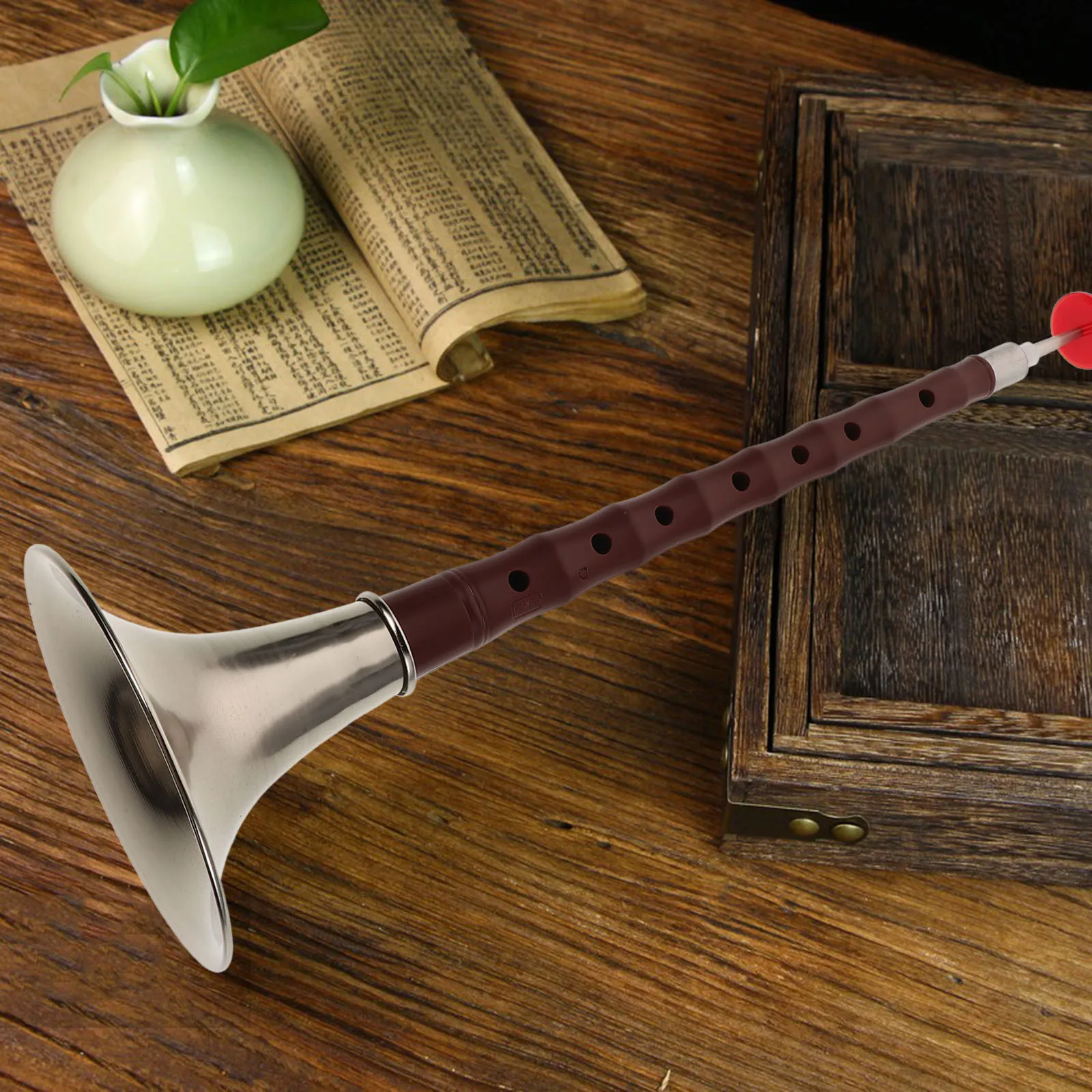 

1Set Suona Plastic Wind Instrument High Realism Beginner-Friendly Traditional Chinese Suona for Music Practice Cultural Events