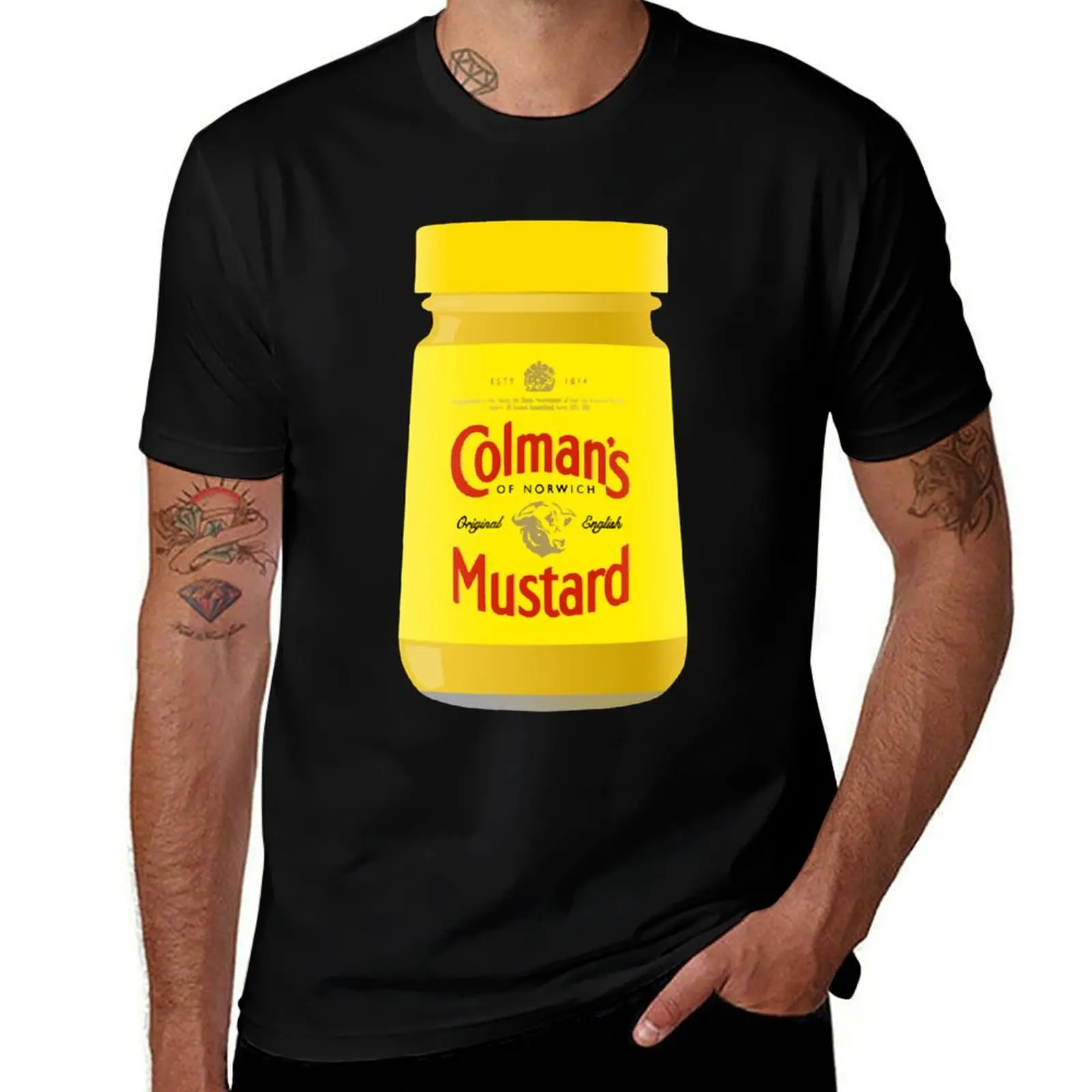 Футболка Colman's Mustard Jar For Fas из мягкого и прочного хлопка