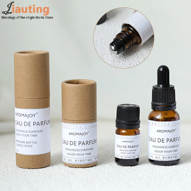 Thickened Kraft Paper Jar Box Paper Gift Packaging Round Cylinder Oil Bottle Package Cardboard Tube For Oil Perfume