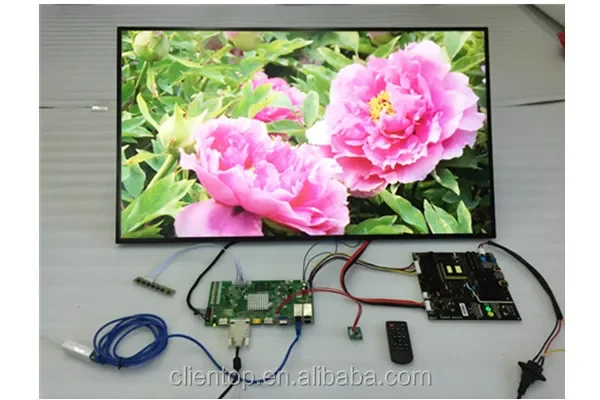 Placa de controlador de pared de vídeo 4k2k, kit de panel lcd full hd de 39 ", V390HJ1-P01