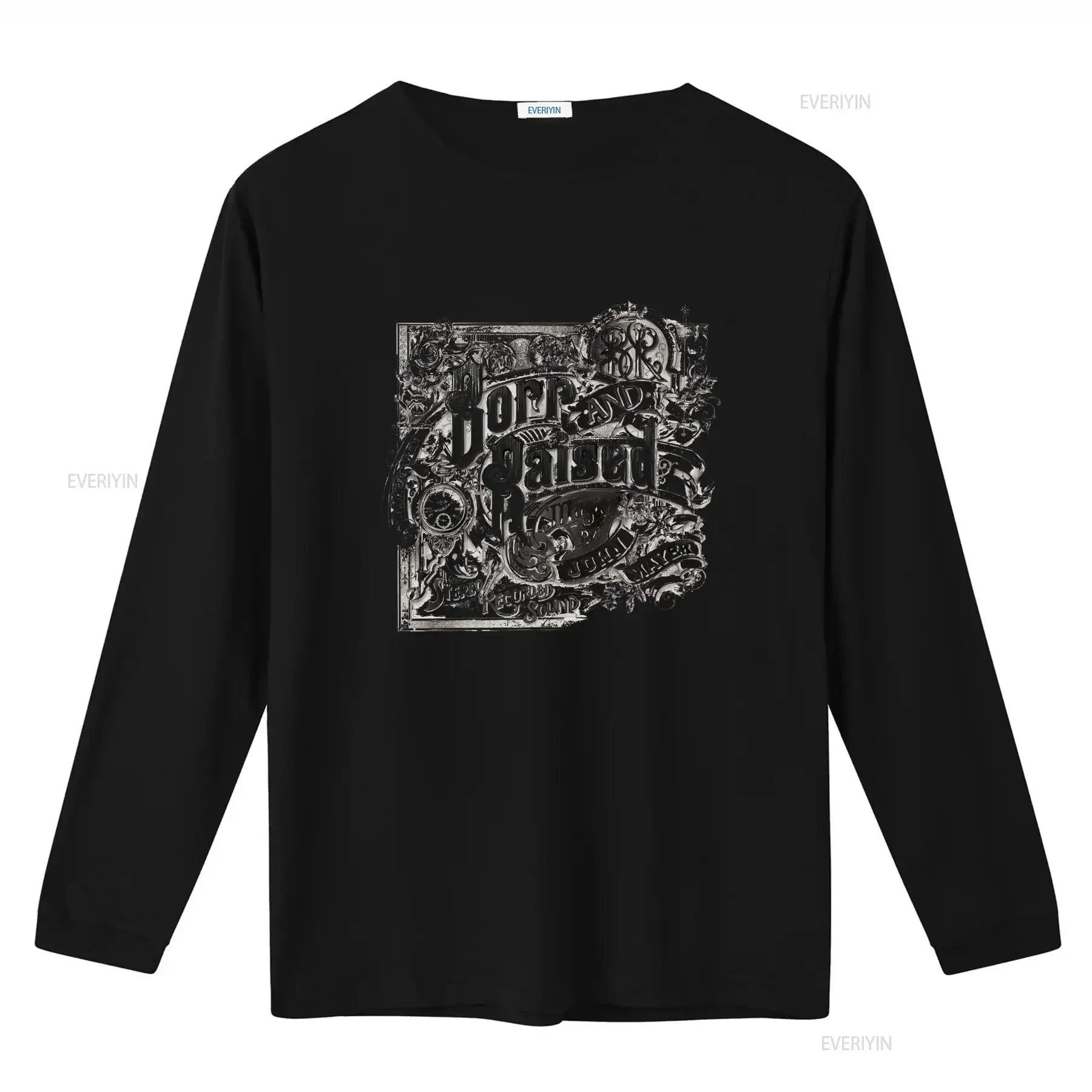 New John Mayer Album Cotton T Shirt Black S 5XL Freeship Long s Music by Design vintage Washed streetwear Top For Everyday Wear