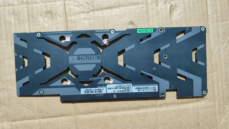 The backplate for GALAX GTX1080ti Video Graphics Card