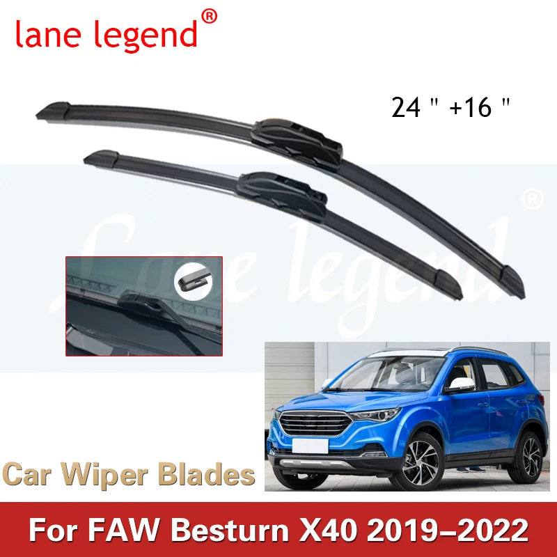 Car Wiper Blades For FAW Besturn X40 2019 2020 2021 2022 Car Accessories Front Windscreen Wiper Blade Brushes Cutter 24\