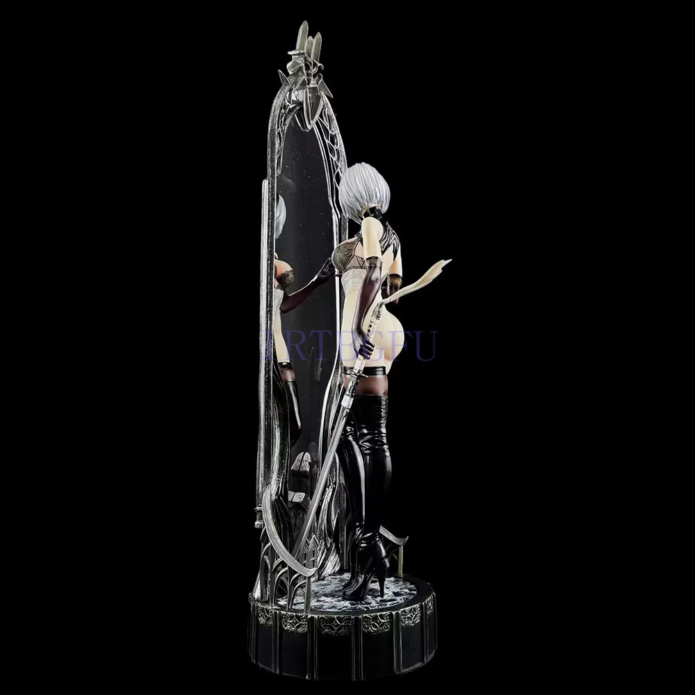 63 سم 2B Pod 042 YoRHa رقم. 2 نوع B 1/4 مرآة سلسلة رأسين انمي ياباني بولي كلوريد الفينيل عمل الشكل لعبة لعبة تحصيل نموذج دمية