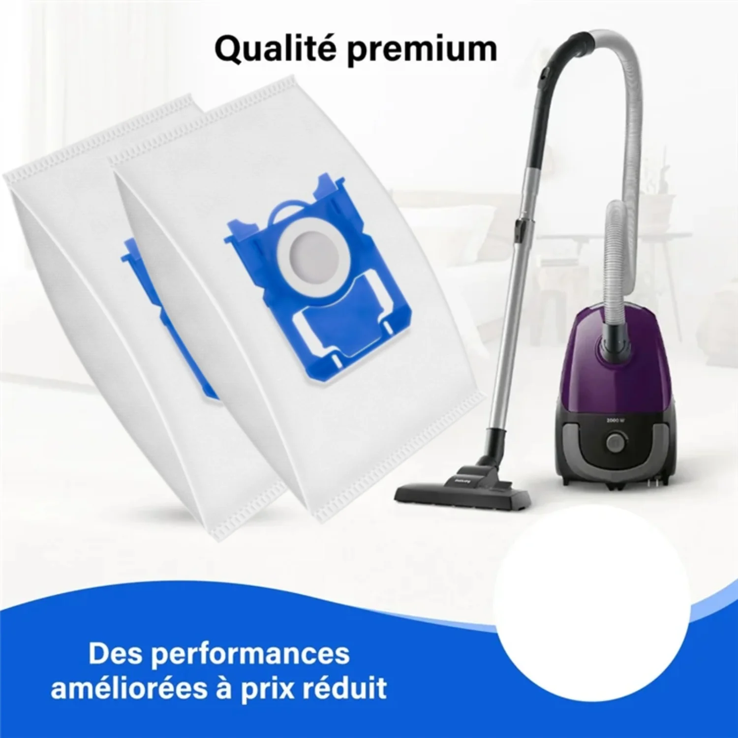 مناسبة لـ AEG Electrolux-For FC8021، GR201S مكنسة كهربائية غير منسوجة كيس الغبار استبدال كيس الغبار الملحقات