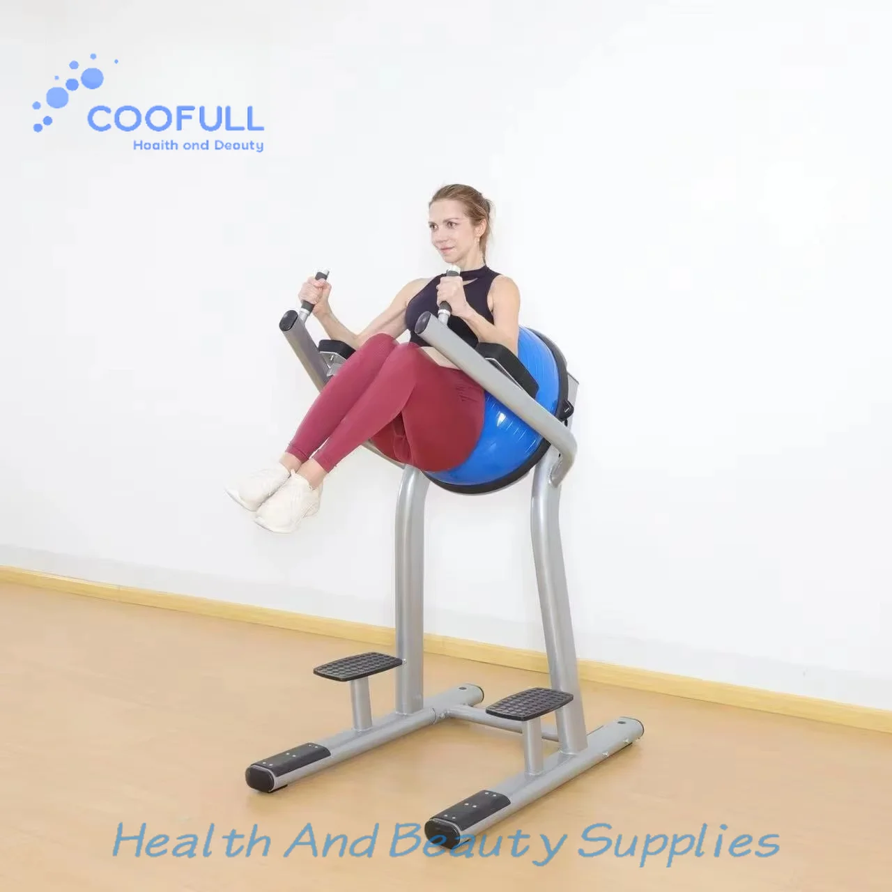Coofull Factory Direct Sales High Quality Durable Commercial Leg Raise Steel Ab and Leg Trainer Gym Equipment for Gym