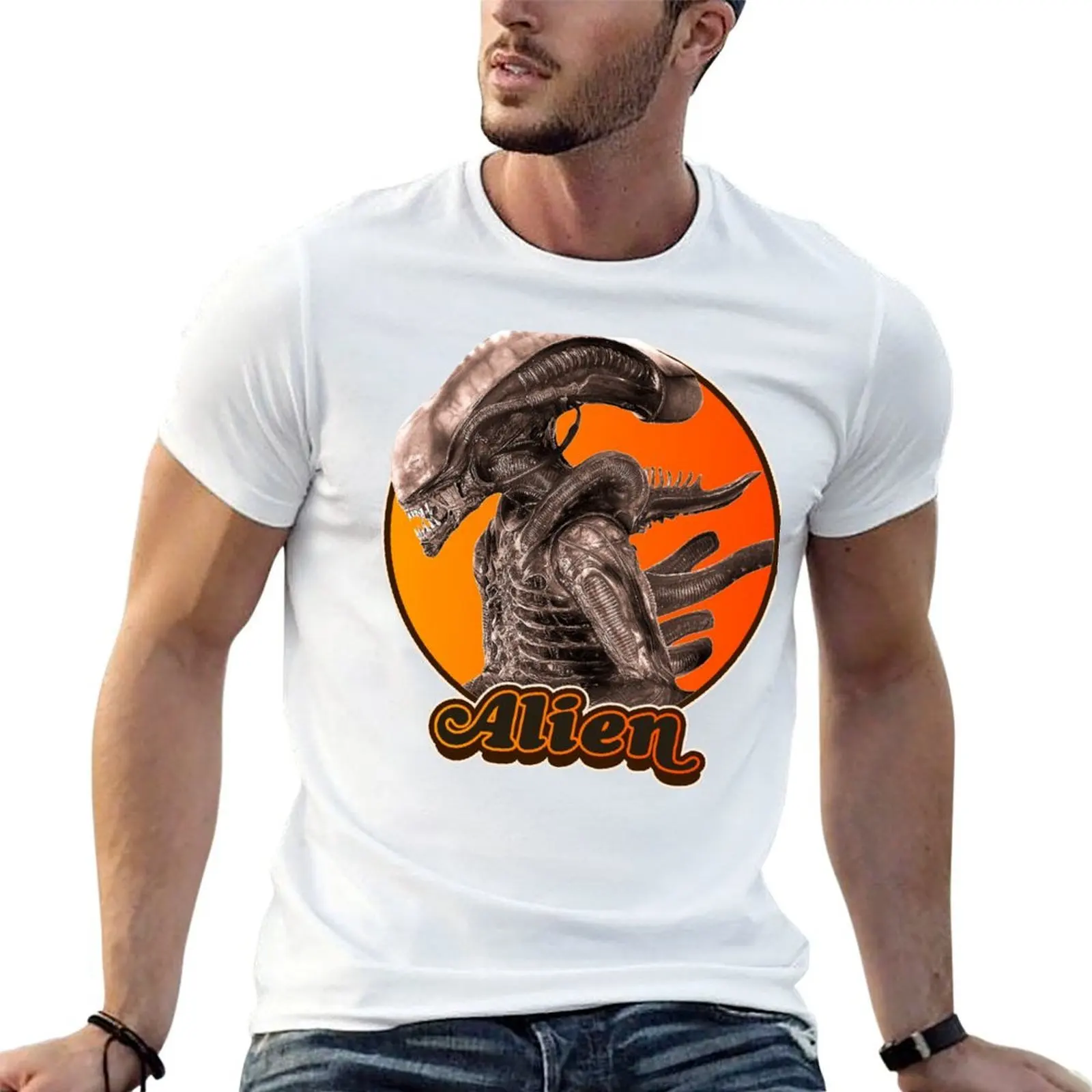 

Retro Alien Xenomorph Tribute T-Shirt man t shirt graphic man t shirt designer T-Shirt