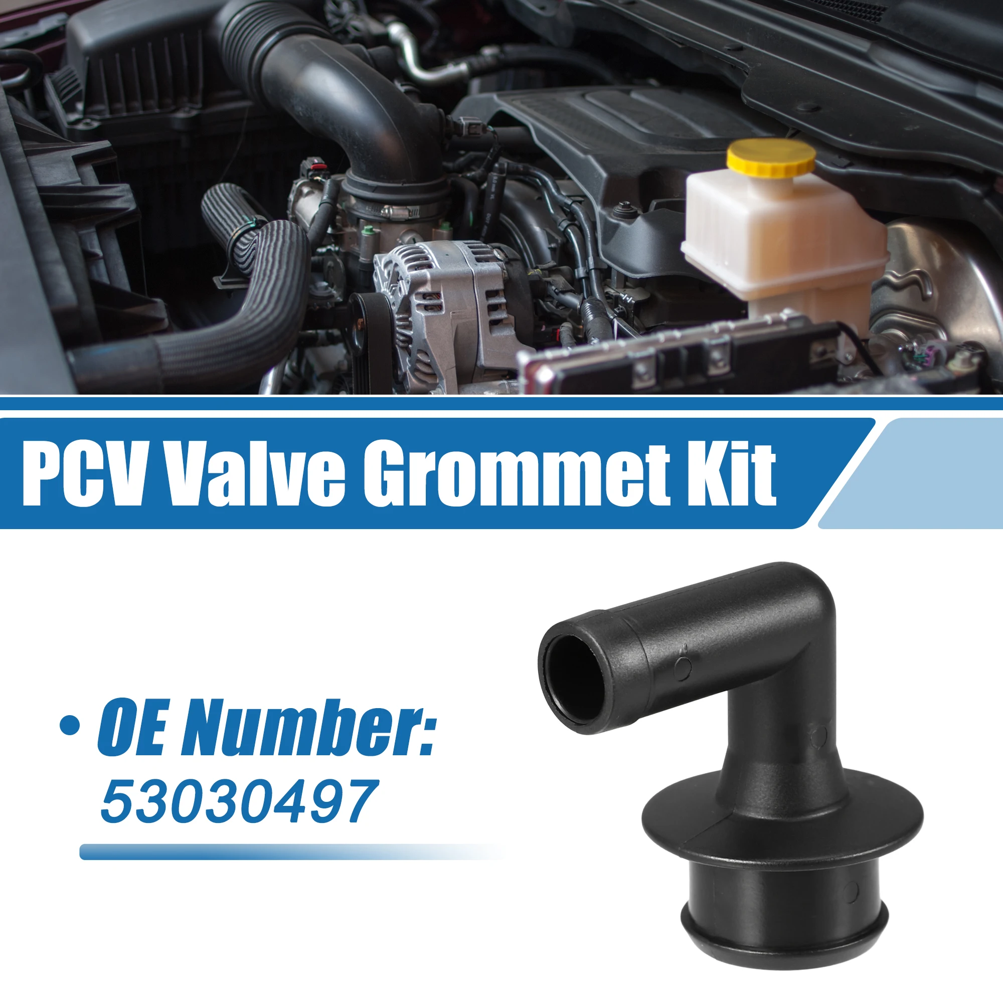 X Autohaux PCV Valve Grommet Exhaust Positive Crankcase Ventilation Fittings No.53030497 for Jeep Grand Cherokee 2000-2004