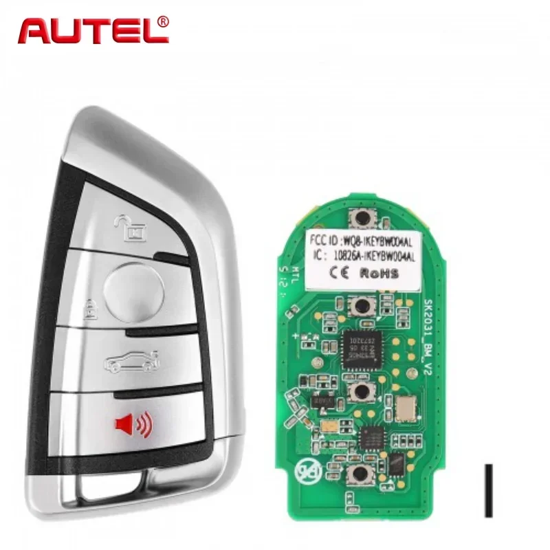 Chave inteligente universal Autel IKEYBW004AL 4 botões para BMW