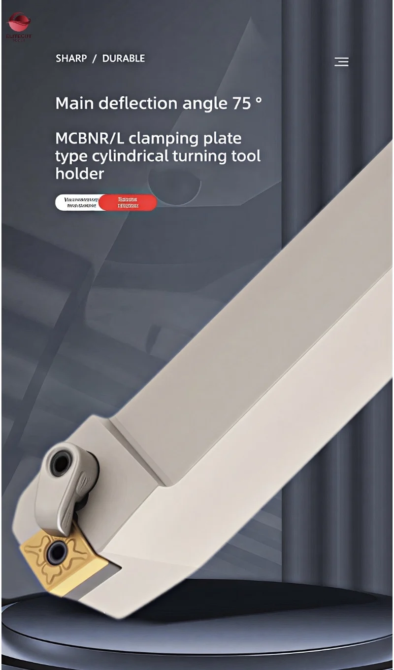 

Токарный инструмент Elitecut CNC, наружный держатель MCBNR/L 2020K12/2525M12/3232P12, ромбический, для токарных станков, для прецизионной обработки