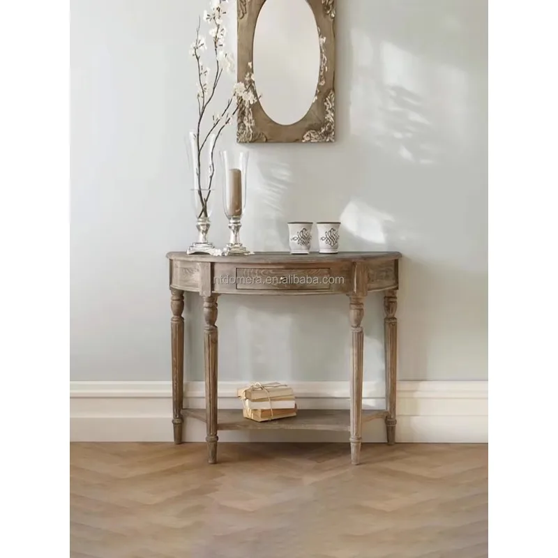 American Country Half Round Porch Table