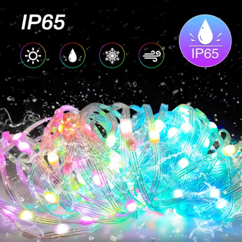 App Control Smart Christmas Tree Lights Usb Powered Led Fairy Light Christmas Decorations Outdoor String Lights fairy decor