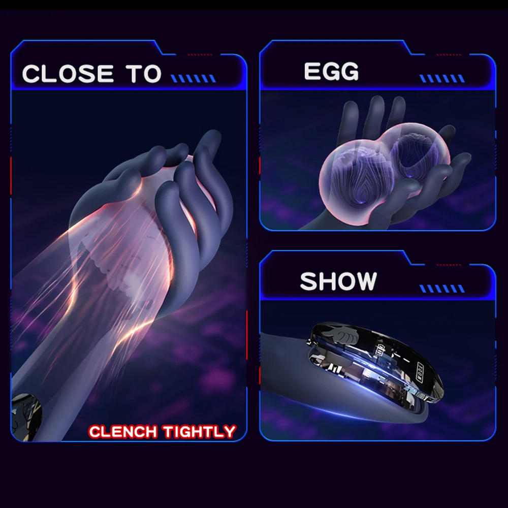 مدرب القضيب حشفة هزاز محفز لعبة الجنس الذكور حشفة القضيب طويلة الأمد ممارسة هزاز الضارب حشفة المدرب محفز