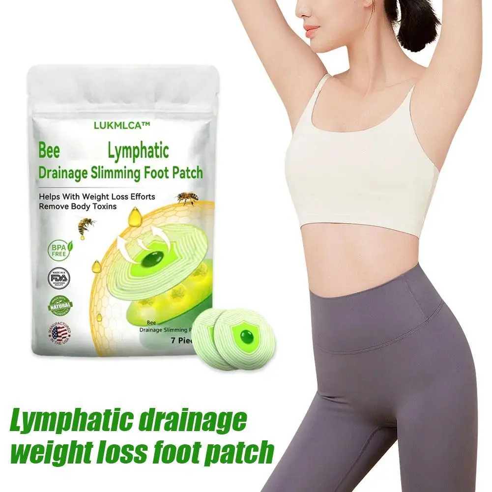 Bee Lymphatic Drainage Slimming Foot Patch Detoxification Function Weight Loss Effect Relieve Fatigue Safe Body Care