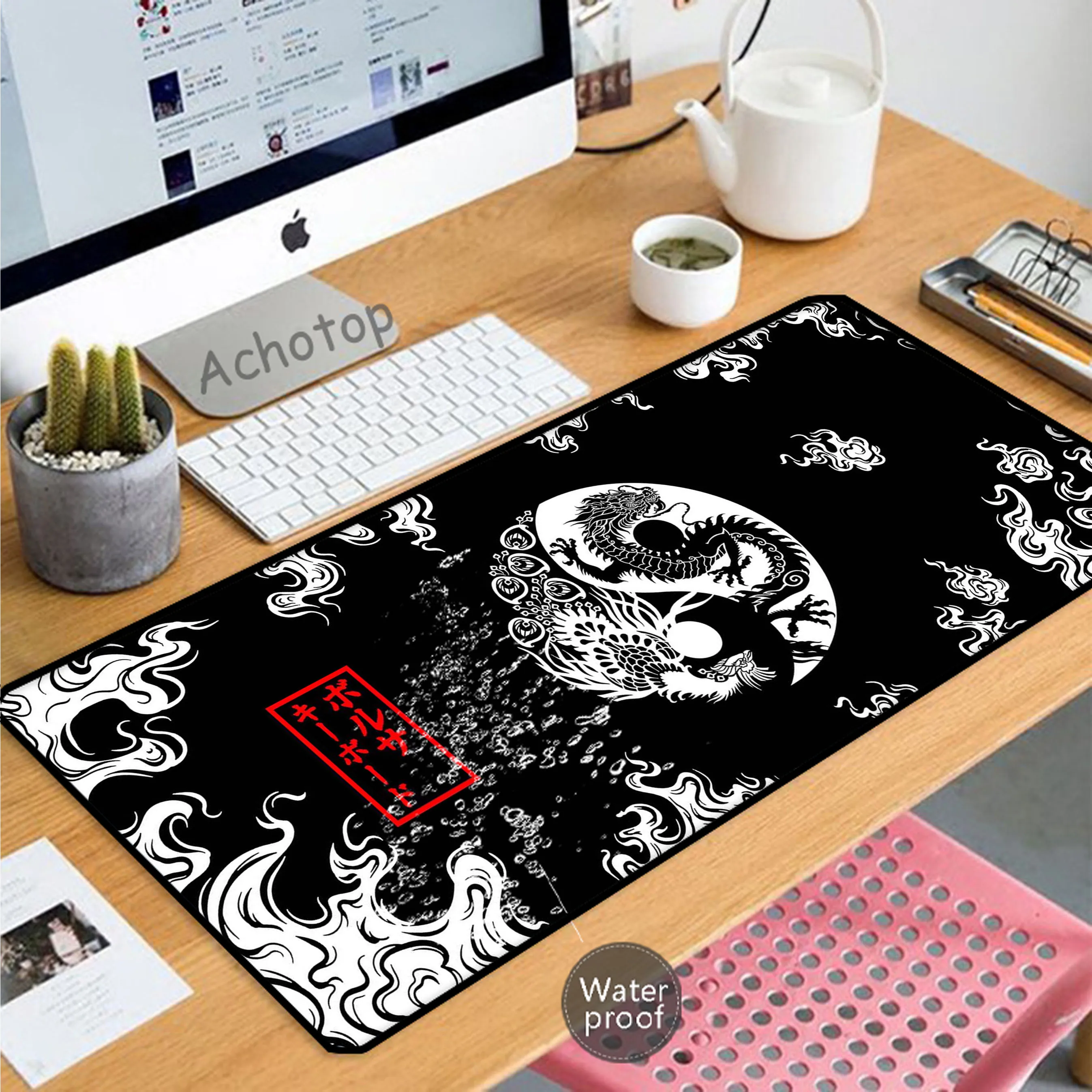 

Chinese Dragon Waterproof Antifouling Mousepad Gamer Mouse Pad Gaming Desk Mat Alfombrillas de ratón Mouse Mat Keyboard Pads