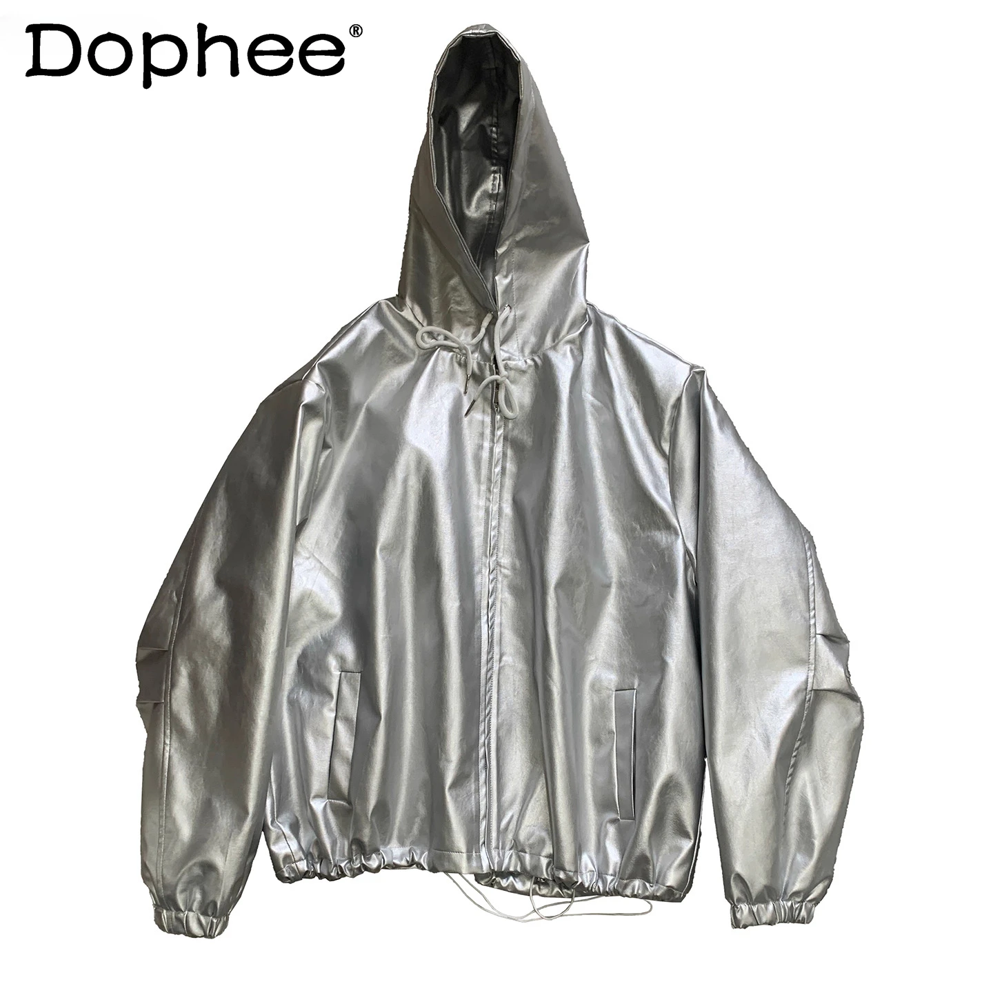 

Men's 2025 Autumn New Loose Oversize Hooded PU Leather Jackets Men's High-end Stylish Coats Trendy Long Sleeve Leather Jackets