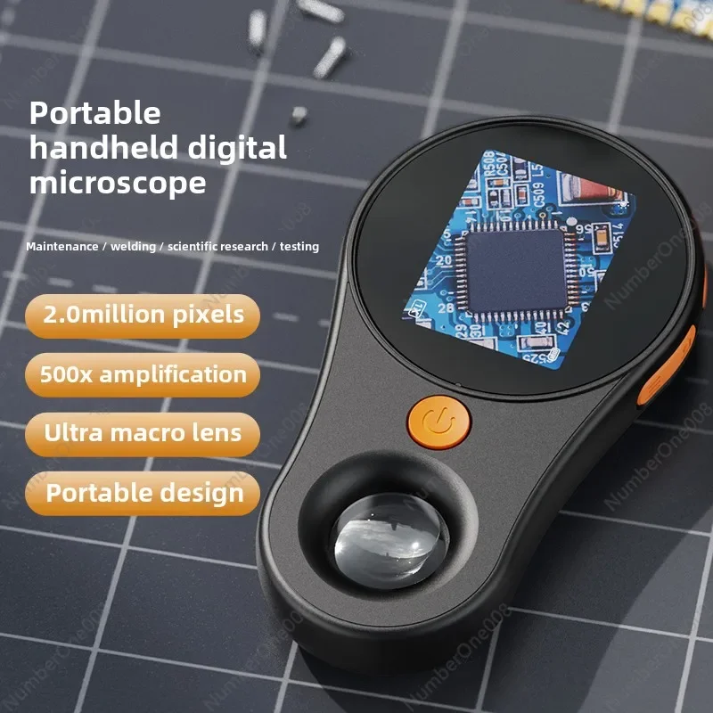 

Popular High Definition Portable Handheld 500 Times Code Microscope Children's Science and Education Handheld Electronic
