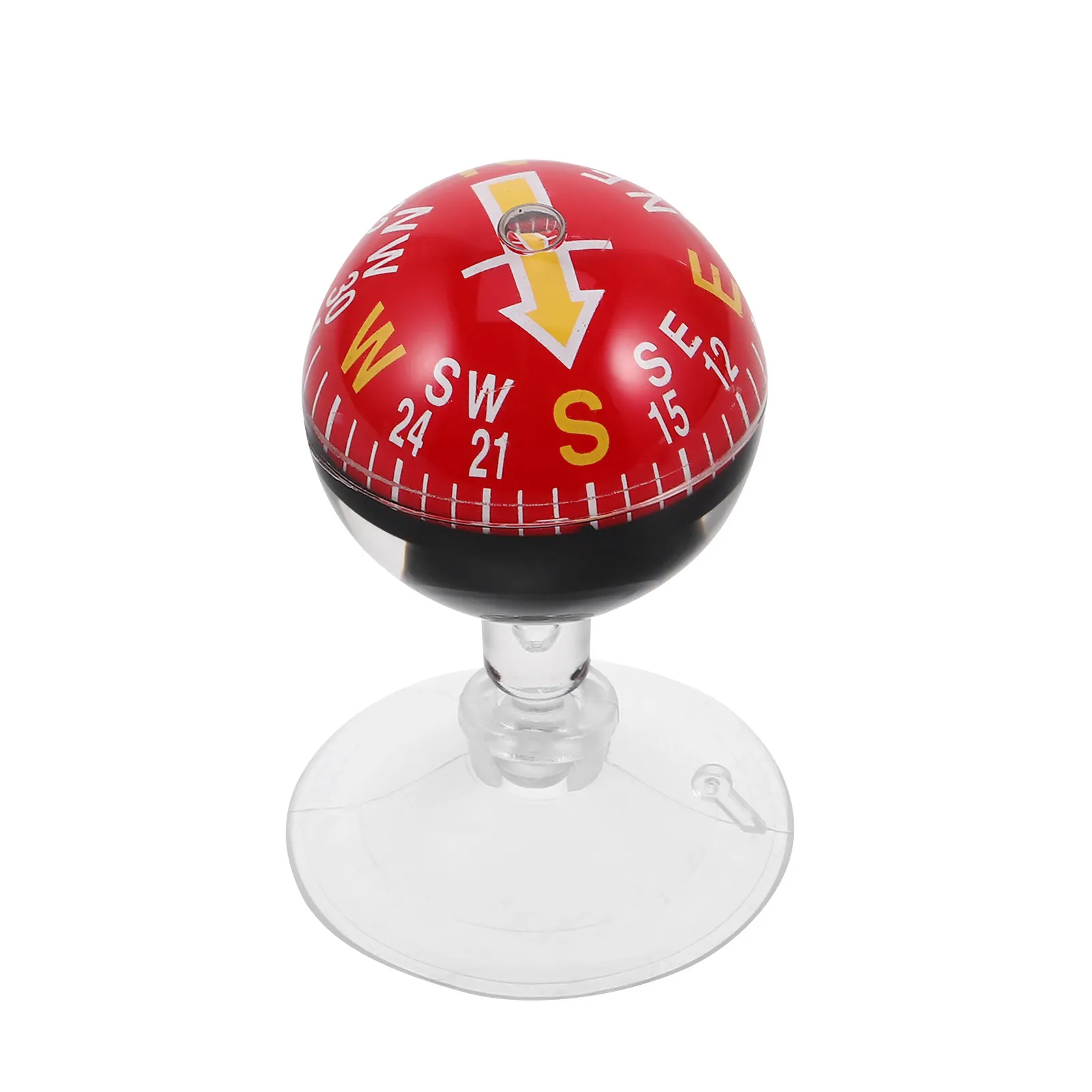 38Mm Suction Cup Car Compass Portable Dashboard Mount for Auto Marine Hiking Navigation Accurate Directional Guidance Travel