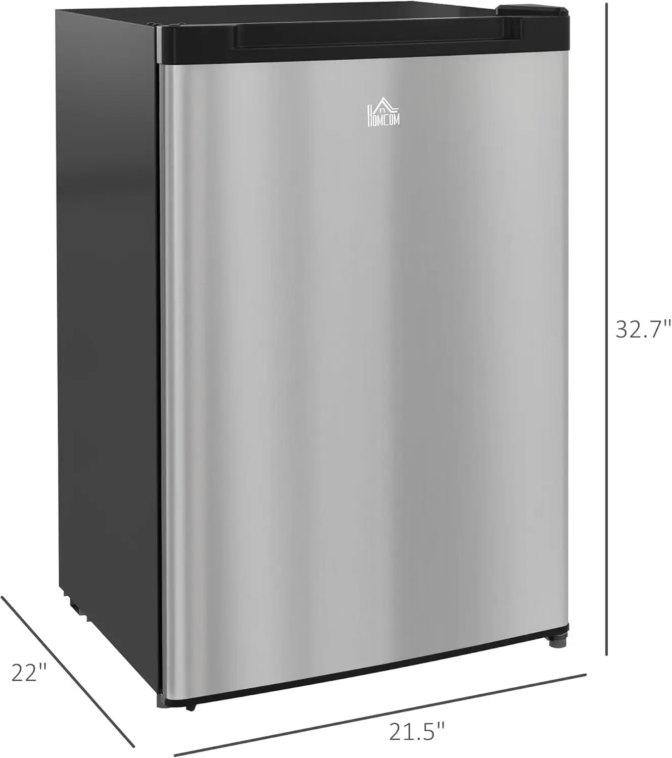 Upright Freezer, 3.0 Cubic Feet Compact Mini Freezer with Reversible Single Door and Adjustable Thermostat, Small freezer for Ho