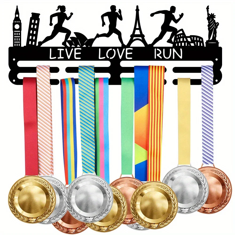CIFBUY Running Medal Hanger Display Rack Rust Proof Waterproof Indoor Outdoor Gym Home Wall Mount