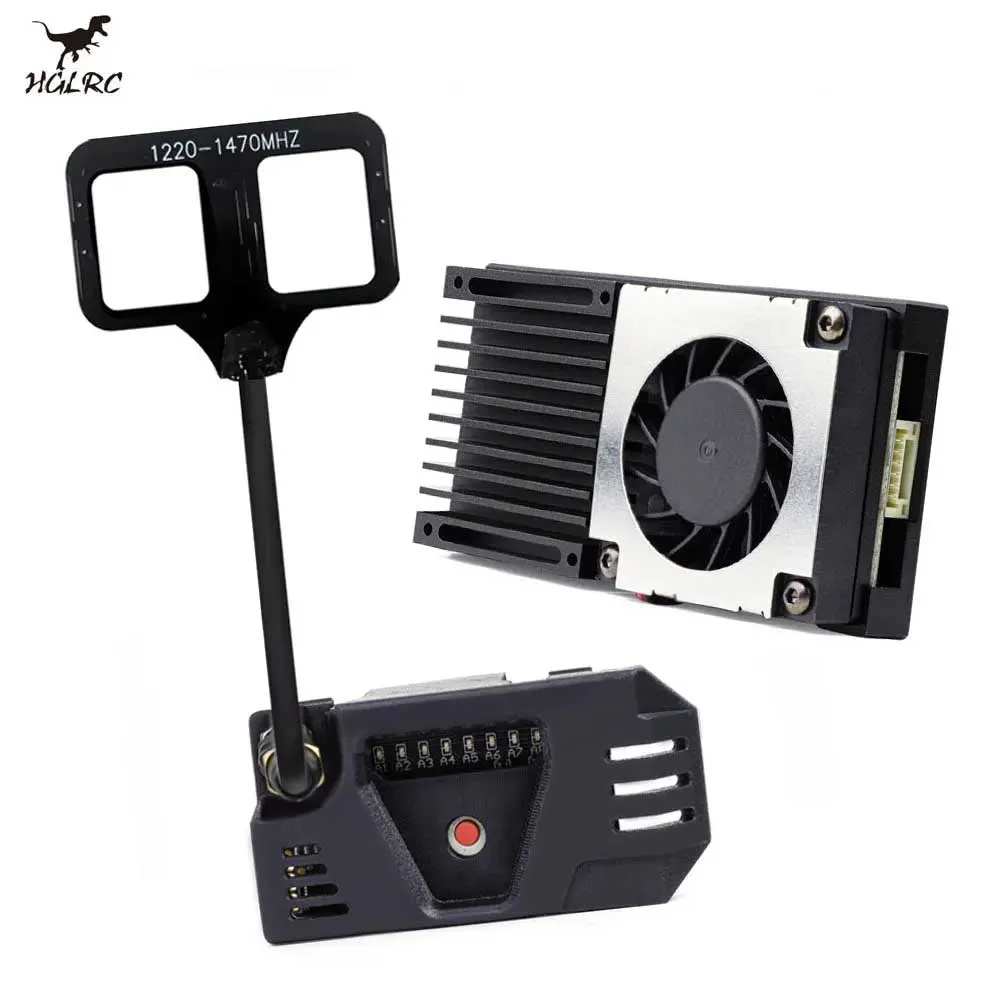 HGLRC ZEUS 1.2Ghz 4.5W VTX 8CH 25mW/800mW切替可能 2-8S VTX ビデオ送信機モジュール 1.2G 8Ch VRX 長距離FPVドローンRC用