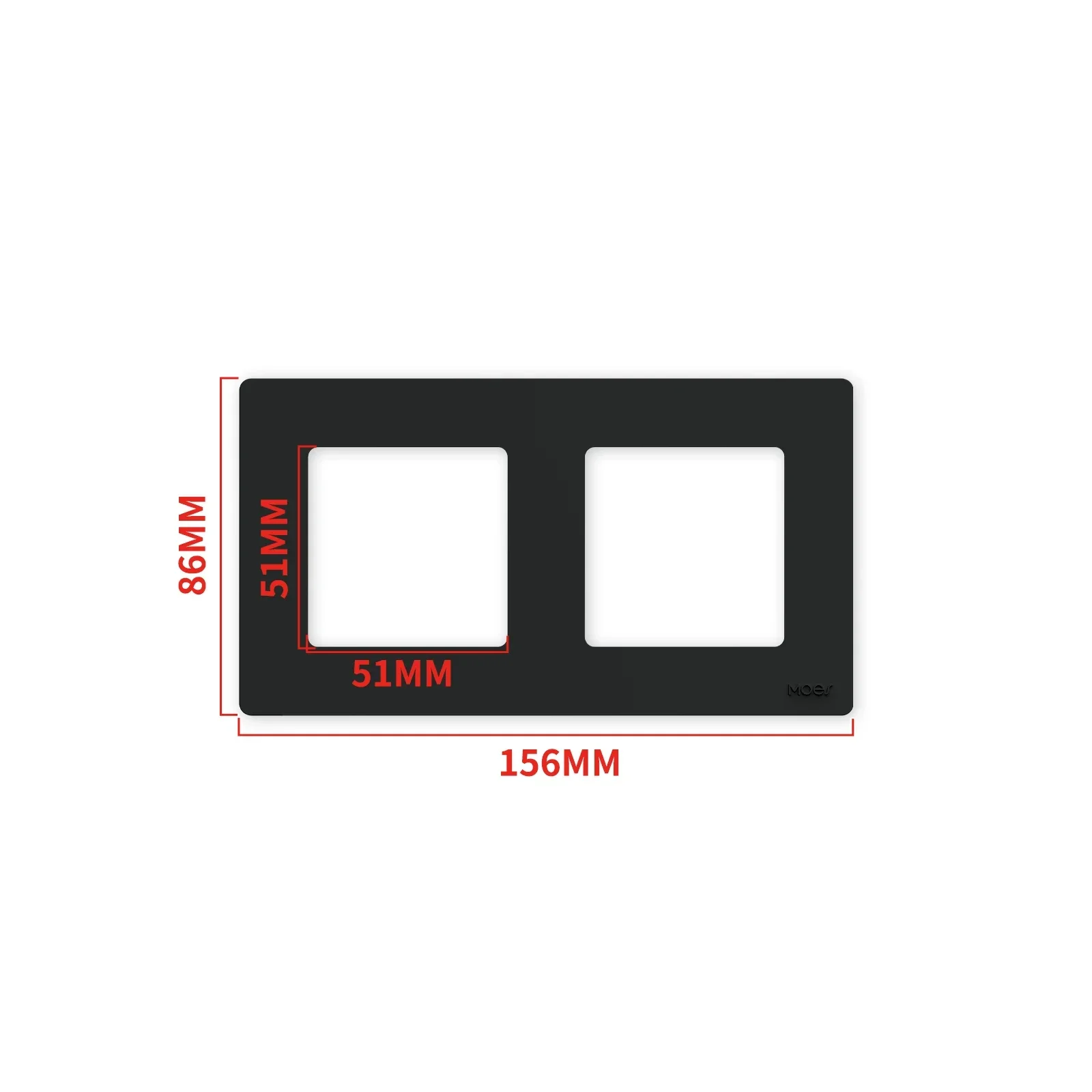 Variant: 2 Gang Grey Panel