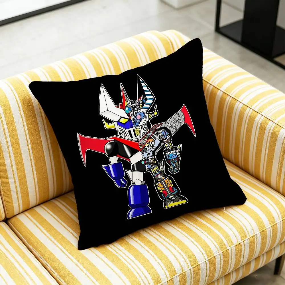 For UFO ROBOT Grendizer Throw Pillow Cover Case Custom Gift Decorative Pillowcase Accent Cushion Covers